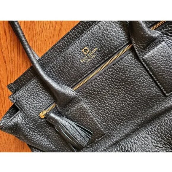 Kate Spade Large Southport Oden Black Pebble Grain Leather Shoulder Tote Bag - Picture 3 of 10